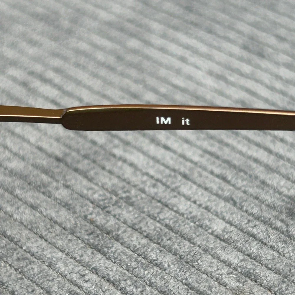 IM it Bronze Oval Metal Y2k Eyeglass Frames 54-19-140 C4 Korea
